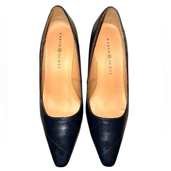 Karen Scott Clancy Pointed Toe Classic Pumps Heels Navy Blue Size 9M - Picture 2 of 9